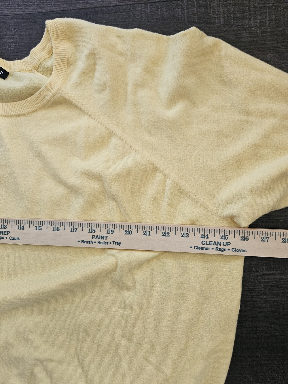 Torrid Pastel Yellow Pullover Sweater Raglan Crewneck Plus Size 5 5X 18518402 - Picture 6 of 7